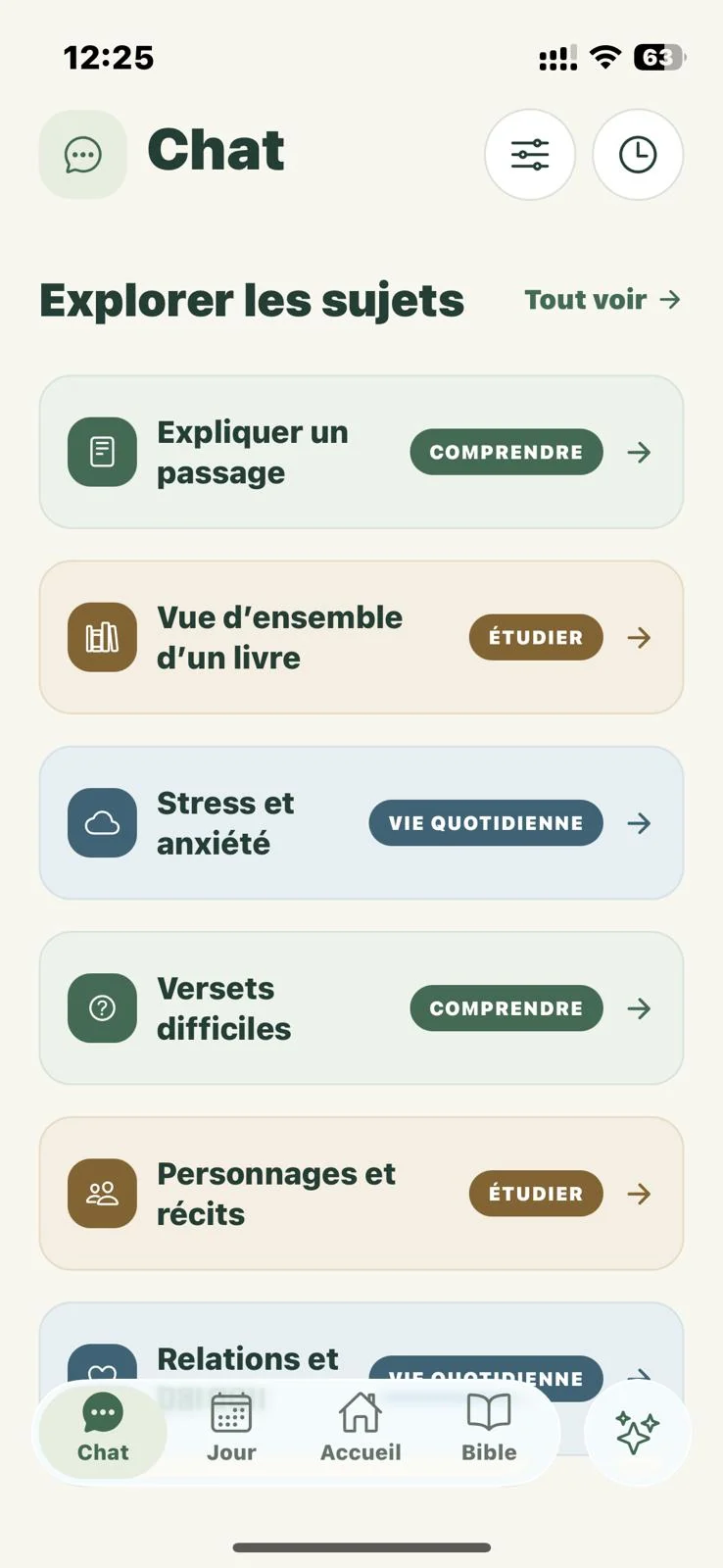 Des sujets à explorer : explications de passages, vue d’ensemble d’un livre et versets difficiles.